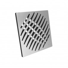 Grelha Quadrada 100mm Prata Inox Tigre