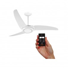 Ventilador De Teto Led Repelente Com Controle 3 Pás 220v 130w Branco Spirit