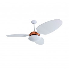Ventilador De Teto Led Com Controle 3 Pás 127v 135w Bronze E Branco Zenys Premium  Spirit
