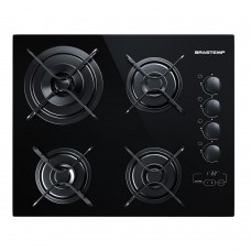 Cooktop 4 Bocas Brastemp Com Duplachama E Timer Touch Bivolt