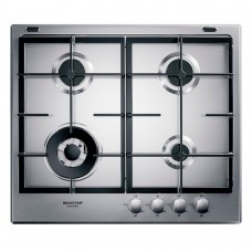 Cooktop 4 Bocas Brastemp Gourmand Inox Com Duplachama E Trempe Com Ferro Fundido 220v