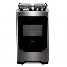 Fogão Consul 4 Bocas Cor Inox Com Acendimento Automático Bivolt