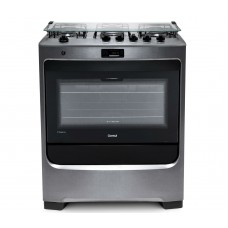 Fogão Consul 5 Bocas Cor Inox Com Dupla Chama E Timer Digital Bivolt