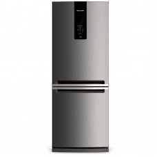 Geladeira Brastemp Frost Free Inverse 443 Litros Cor Inox Com Turbo Ice 110v