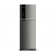 Geladeira Brastemp Frost Free Duplex 375 Litros Cor Inox Com Espaço Adapt 220v