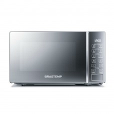 Micro-ondas Brastemp 20 Litros Cor Inox Espelhado Com Funções Pré-preparo - Bms20ar 220v