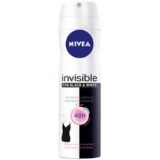 Desodorante Antitranspirante Aerosol Nívea Invisible Black & White Clear 150ml