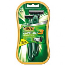 Aparelho De Barbear Bic Comfort 3 Para Pele Sensível Com 2 Unidades