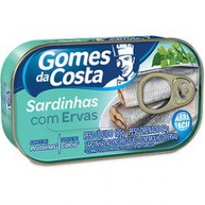 Sardinha Em Óleo Com Ervas Gomes Costa Lata 125g Sardinha Em Óleo Com Ervas Gomes Costa Lata 125g