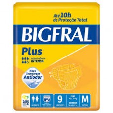 Fralda Adulta Bigfral Plus M - 9 Unidades