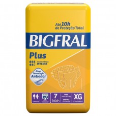 Fralda Adulta Bigfral Plus Xg - 7 Unidades