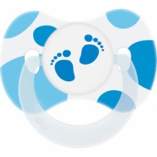 Chupeta Lillo Funny Pezinho Ortodôntica Silicone Tamanho 1 - Azul