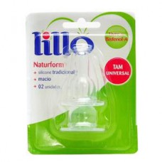 Bico Mamadeira Lillo Natuform Silicone T Universal C 2 Un