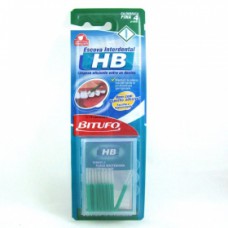 Escova Bitufo Interdental Hb Cilíndrica Fina 4mm 10 Unidades