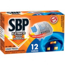 Inseticida Elétrico Sbp 12 Horas Com 1 Aparelho + Refil 4 Pastilhas
