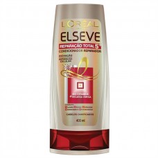 Condicionador Elseve Reparação Total 5 Para Cabelos Danificados 400ml